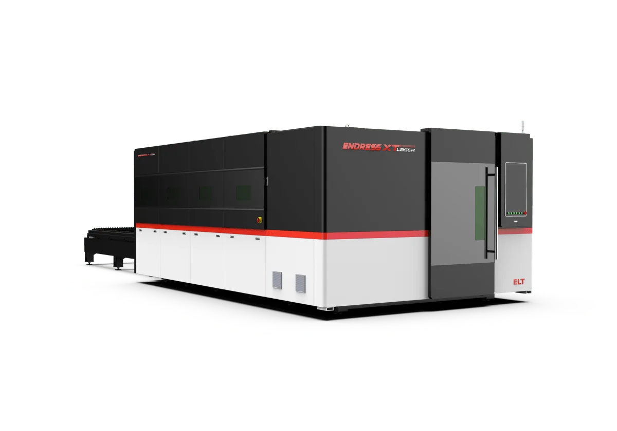 Professionelle CNC-Lasermaschine, geschlossen, mit Wechseltischen und Wechselgeschwindigkeit von 70s, Arbeitsfläche 2510x13050mm / ELT-GP25130